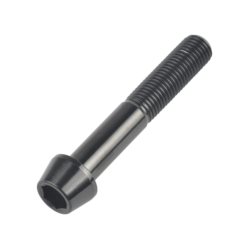Titanium M10x20 25 30 35 40 45 50 55 60 70 80 100 Ptich 1.25 1.5mm Hex Allen Socket Head Bolt Screws Pack of 4 (M10x60mm Pitch 1.25mm, Black) M10x60mm Pitch 1.25mm
