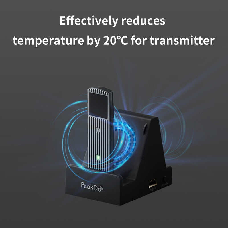 PeakDo Cooling Fan Dock Station for Wireless HDMI Transmitter Wireless Sender
