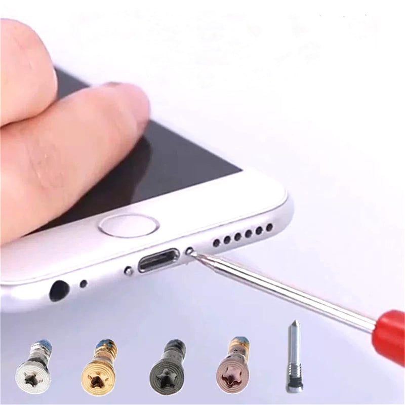 10x Bottom Screws for iPhone16/ 15pro max /14pro /13/12 Pro /11Pro Max / 11 / XR/XS/X ... (Black) black