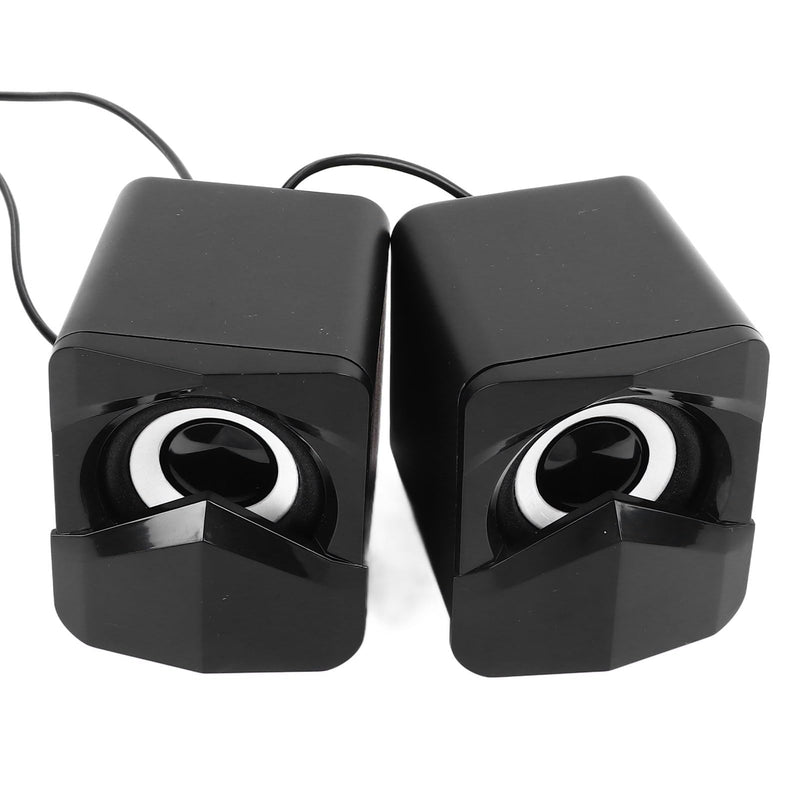 2pcs Computer Speakers with Heavy Subwoofer for Desktop Laptop Music Movies Games USB Powered Wired Stereo Audio