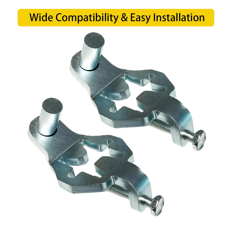 Heavy Duty T-Post Gate Hinge – Galvanized Steel Fence Hinge Pins for Chain Link Fence, Farm, Garden & Backyard Gates