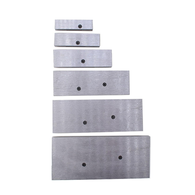 findmall 6 Pcs Adjustable Parallel Set 3/8" - 2-1/4" Hardened Steel Accuracy Parallels Set for Layout Inspection Stop Work Set-Up Etc