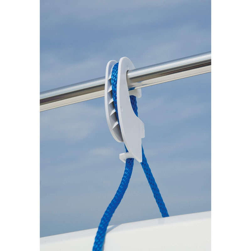 Taylor Made Products 1109 Boat Fender Hanger (Clip Rail Mount, Up to 1.25-Inch Rails) White