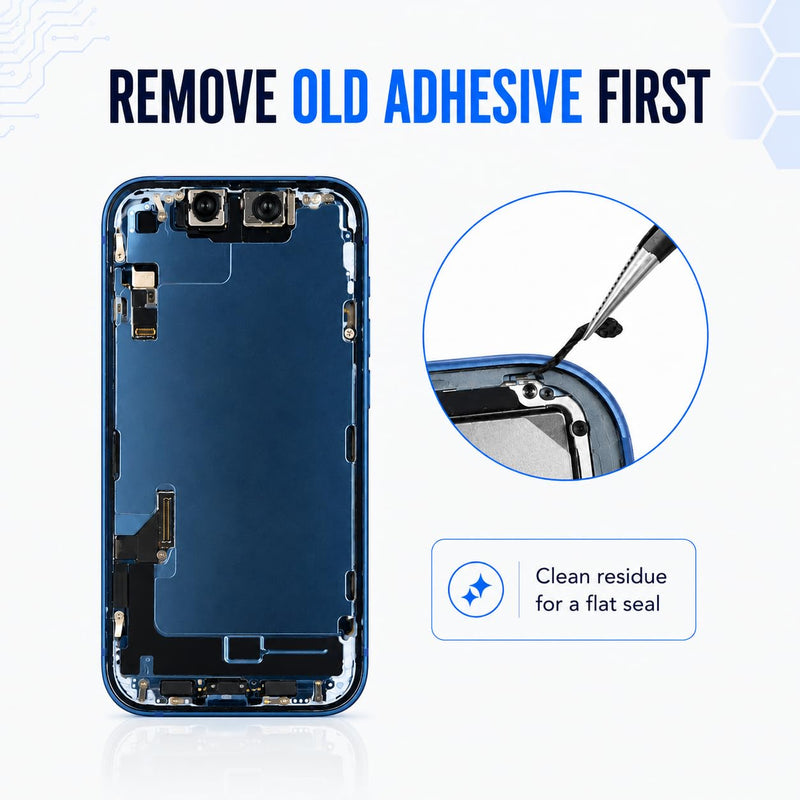 Screen Adhesive Seal Kit Compatible with iPhone 14 Plus, 2-Pack Pre-Cut Display Frame Adhesive for Screen Reassembly, A2632 A2885 A2888 A2887 A2886