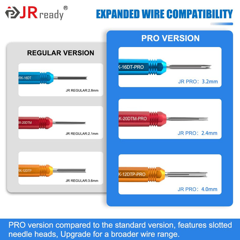 JRready ST5291 Deutsch Pin Removal Tool for Deutsch Size 12 16 20 Solid Contacts Wire Gauge 12-22 AWG,Terminal Release Tool Kit for Deutsch DT, DTM, DTP, DTHD, and HD Series Connectors