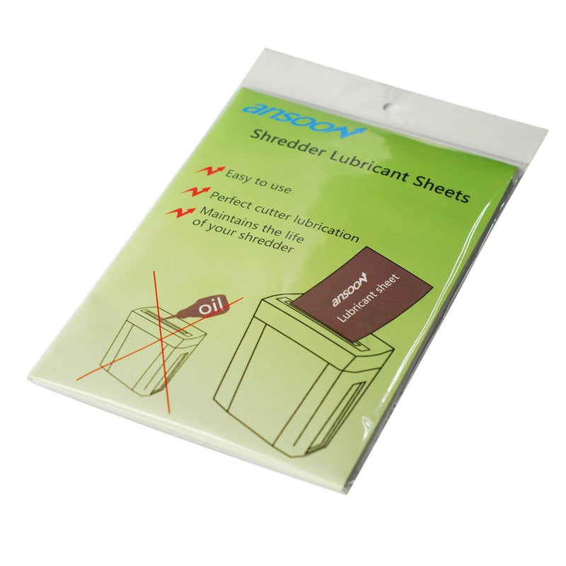 Paper Shredder Lubricant Sheets, Paper Shredder Sharpening & Lubricating Sheets (12PCS) 12PCS