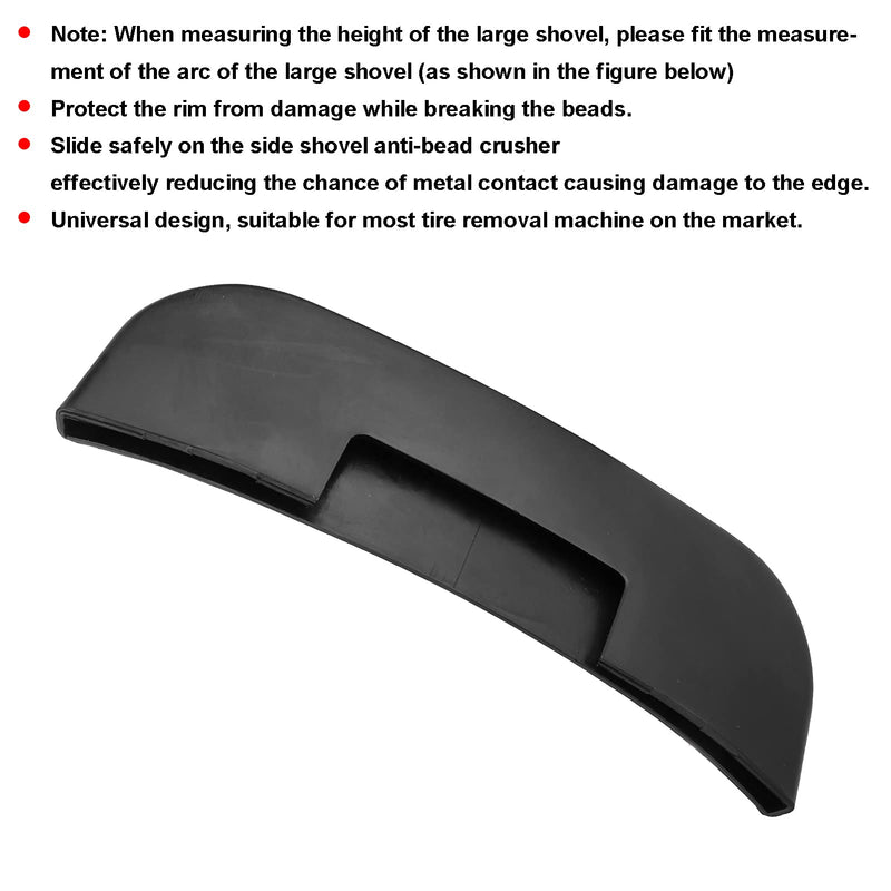 Tire Machine Parts Accessories, Black Tire Pressure Shovel Protective Sleeve Rims Protection Accessories for Tire Removal Machine