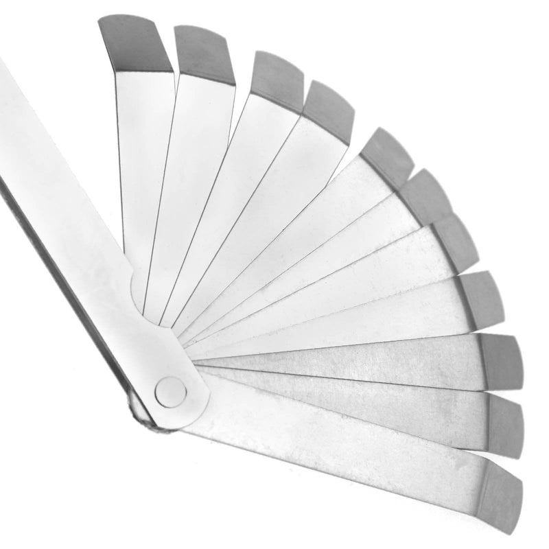 Create idea Stainless Steel Feeler with 26 Blades Laser Reading Combination Feeler Offset Gauge Dual Sided Gage Metric