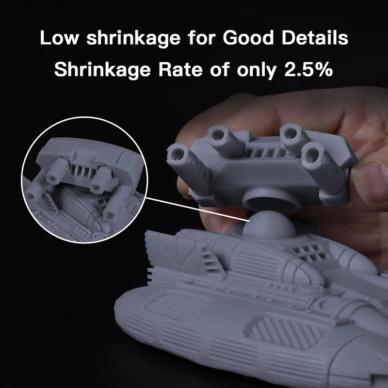 NOVA3D Water Washable ABS-Like Tough Resin, High Toughness 3D Printing Photopolymer Resin, 405nm UV Fast Cure for 12K/14K/LCD/DLP/SLA Printers, Low Odor (Grey, 1kg) Grey1kg 1000g