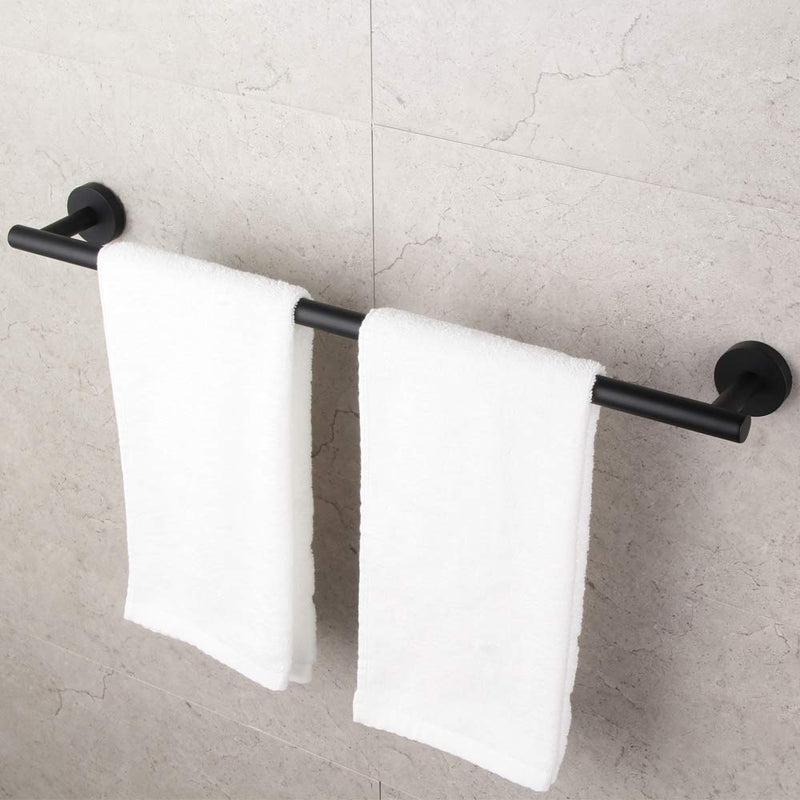 GERZWY Bathroom Towel Bar 33" Stainless Steel Towel Bar Matte Black Contemporary Style Wall Mount for Bath Kitchen AG1101C85-BK 33 Inch (Pack of 1)
