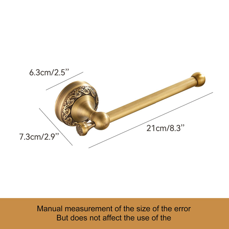 Wall Mounted Bathroom Toilet Paper Holder,Roll Tissue Holder Antique Brass Pattern Carving,Brushed Bronze