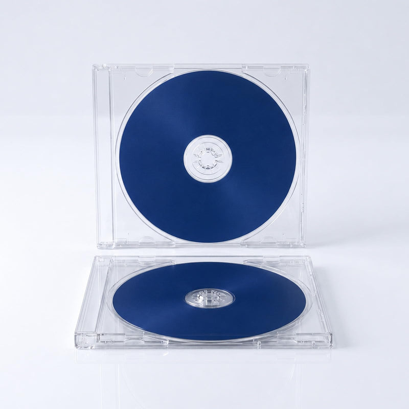 5 Pack CD DVD Blu-Ray Clear Slim Jewel Cases, 5.2 mm | CD Case Slim Single Super Clear PP Poly Plastic CD DVD Case Disc Storage Wallets(Clear, 5.0 × 4.9 × 0.2 in)