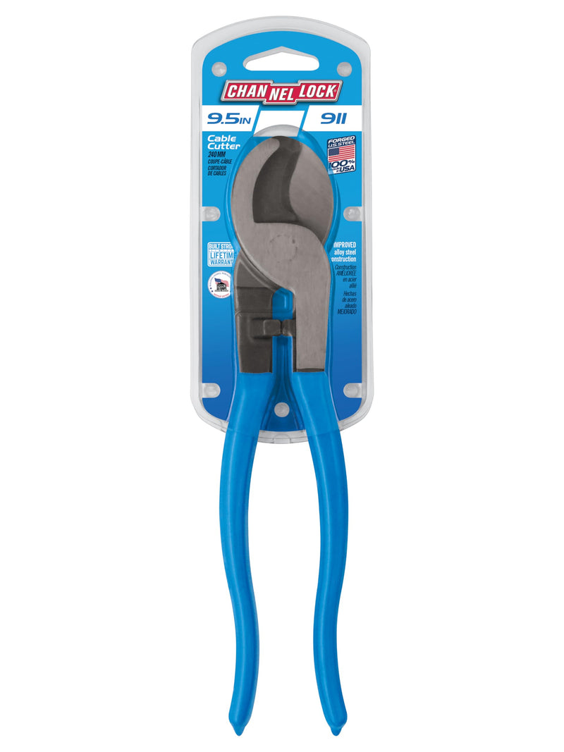 Channellock Cable Cutter 911 - High Carbon Steel Cable Cutting Tool - 9.5 In 9.5-Inch