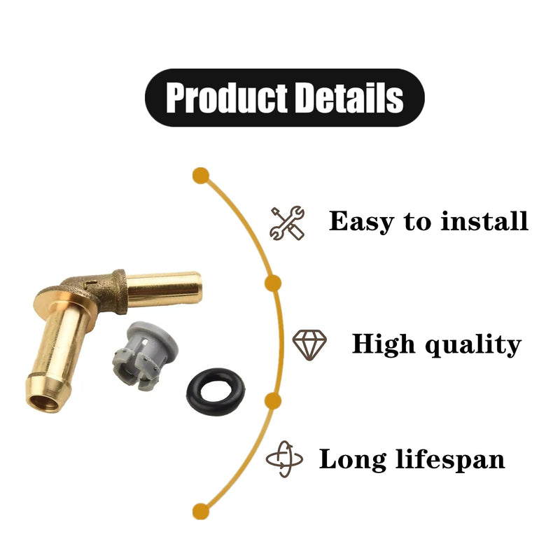 Thermostat Water Outlet Hose Connector Kit Professional Metal Water Pump to Thermostat Water Outlet Tube Connector Compatible with Jaguar Land Rover Range Rover 3.0L V6 5.0L V8 LR048474 LR049990