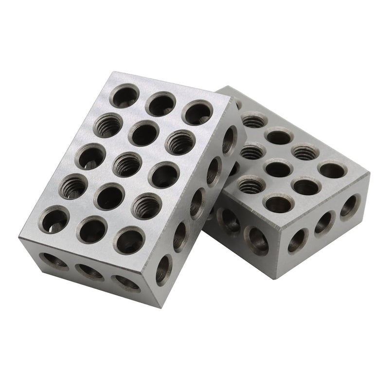 123 Blocks 23 Holes 1 2 3 Block Within .0002" Tolerances 3-2-1 Blocks Set Used for Calibrating Equipment