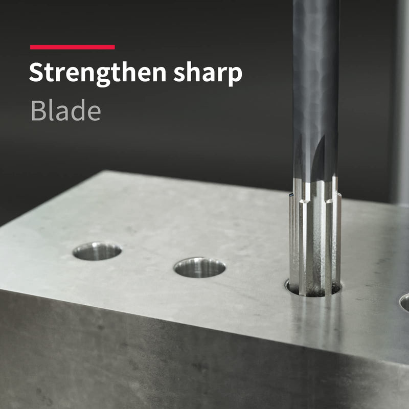 H7 Straight Shank Chucking Machine Reamer Milling Cutter Tool,Cutting Dia 13/16" (20.64mm), Straight Flute Reamer Machine Cutter Tungsten Carbide Lathe Machine Reame(13/16) 13/16 in