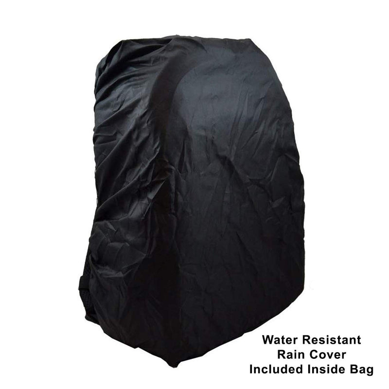 Acuvar BPACK03 Padded Backpack with Customizable Interior Padding and Rain Cover for SLR/DSLR Cameras, Action Digital Cameras, Drone For Canon Nikon Sony & Camera Lens Accessories Gen 2