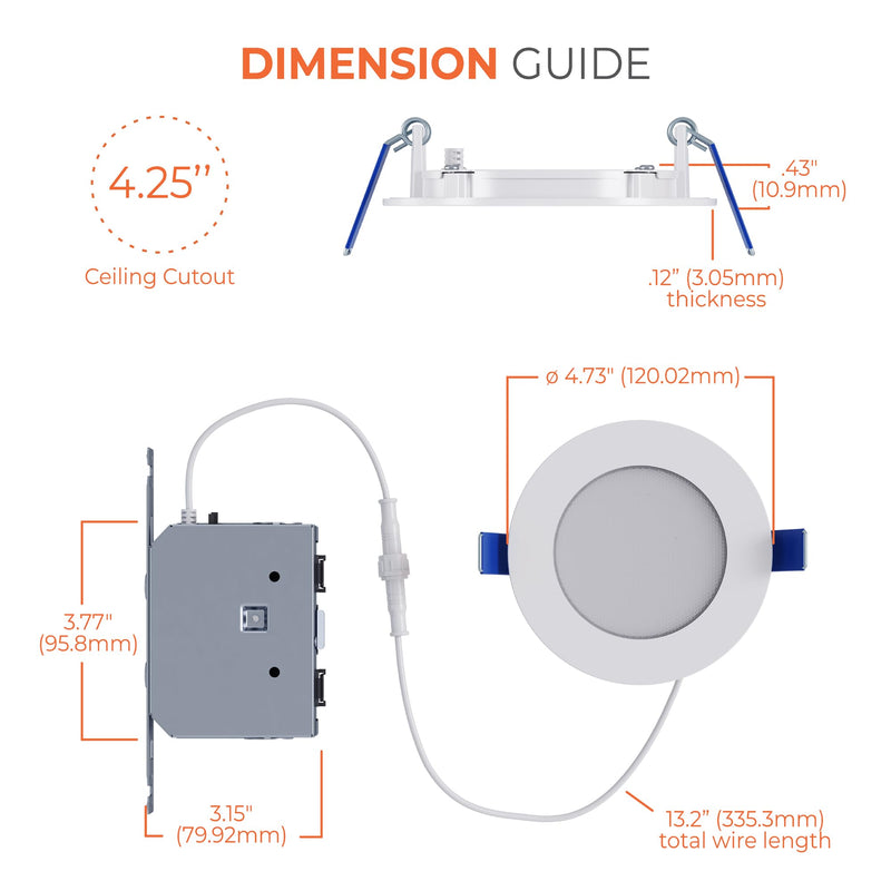 HALO HLB 4 inch LED Recessed Ceiling Light Canless Dimmable with Selectable Lumens and Selectable Color 27/30/35/40/5000K Wet Location Airtight Ultra Slim Indoor Outdoor with 2 Trims HLB4LSFS5-2TR Selectable 700/850/1000 Lumens