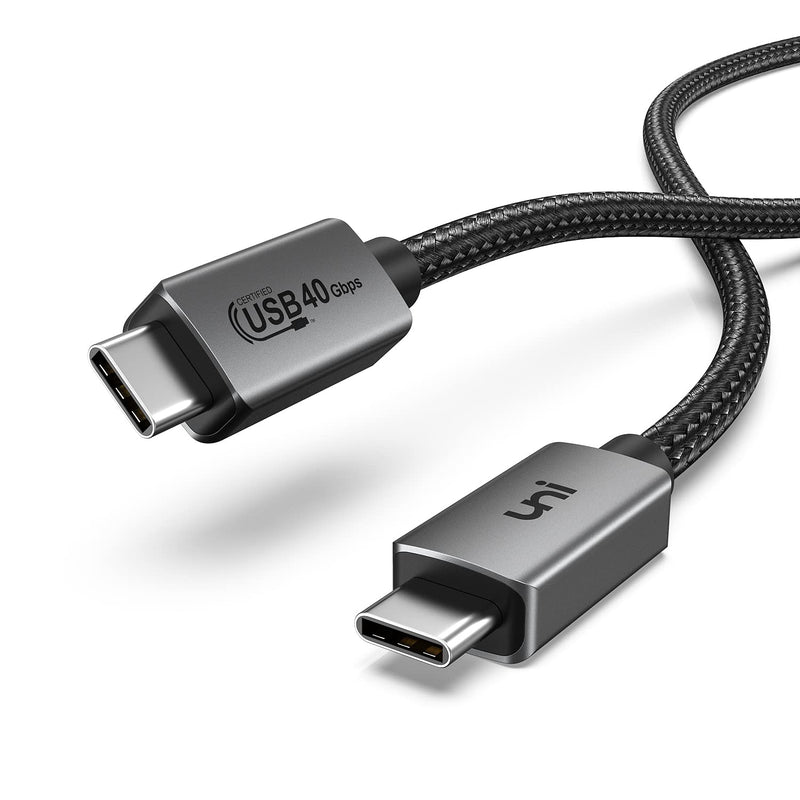 uni Thunderbolt 4 Cable 6FT, USB 4 Cable with 40Gbps 240W Fast Charging and 8K@60Hz Display, USB C Cable Compatible with Thunderbolt 4/3 Cable, iPhone 15 Pro/Max, MacBook Pro/Air, Samsung and More