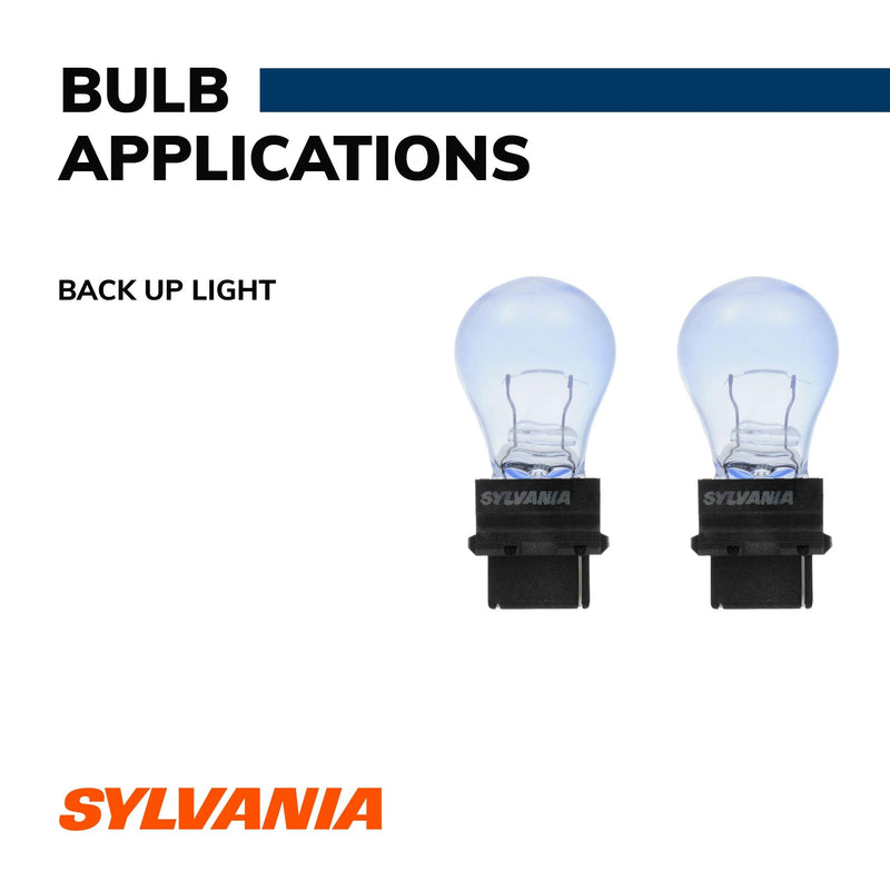 SYLVANIA - 3156 SilverStar Mini Bulb - Brighter and Whiter Light, Ideal for Daytime Running Lights (DRL) and Back-Up/Reverse Lights (Contains 2 Bulbs)