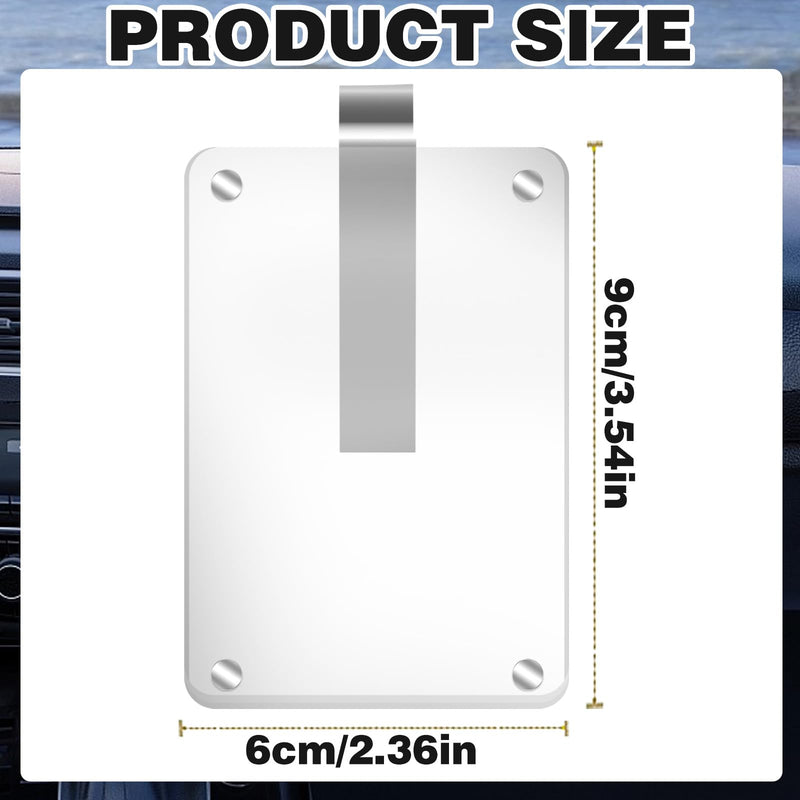 Acrylic Magnetic Personalized Photo Holder Car Picture Frame, Car Picture Holder, Car Photo Holder Car Visor Clip, Personalized Car Accessories Can Be Used to Add Your Personal Photo 1Pcs Acrylic