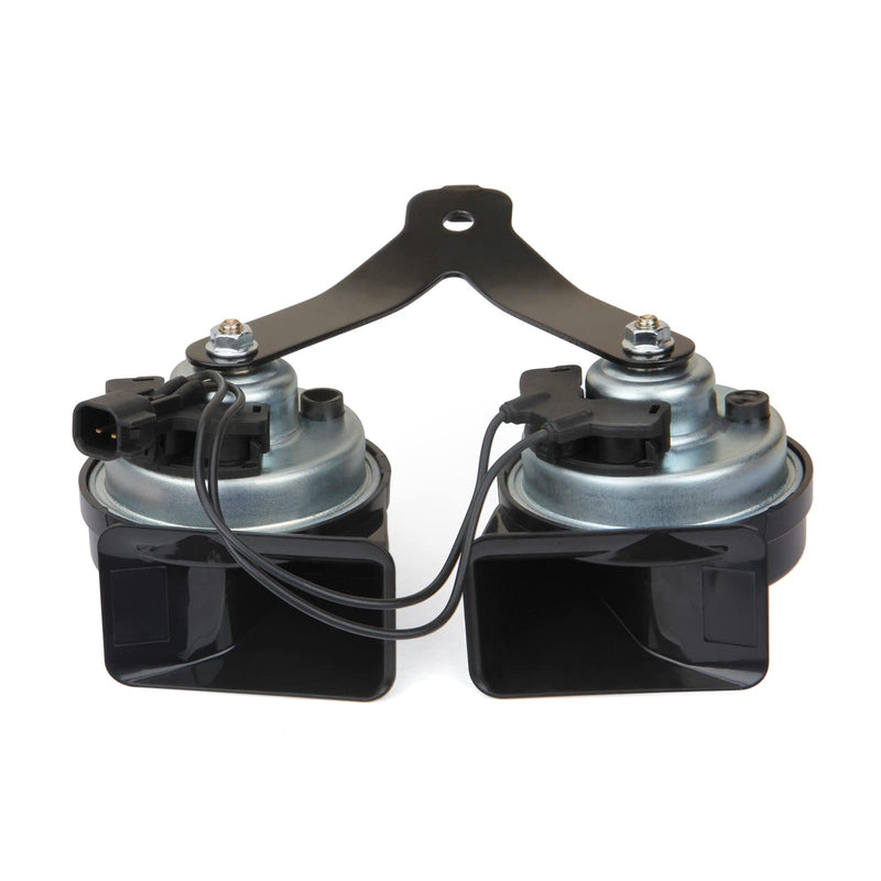 MITZONE F150 Horn Assembly With Bracket Compatible with Ford F-150 2015-2022 Expedition 2018-2022 Replace FL3Z-13832-C Black