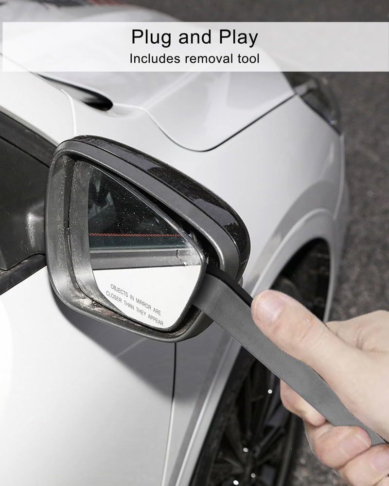 Right Passenger Side Mirror Glass Power Heated w/Blind Spot Detection Compatible with Ford Escape 2020 2021 2022 2023 2024 Rear View Mirror Replacement Glass With Backing Plate Right