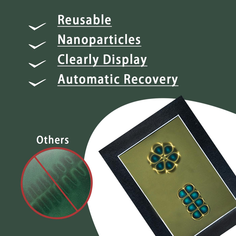 4 x 6 Inch Magnetic Field Viewing Film, Magnetic Field Viewer, Magnetic Flux Display, Magnet Pattern Detector, Scientific Project Teaching, Automatic and Reusable Recovery 4" x 6"