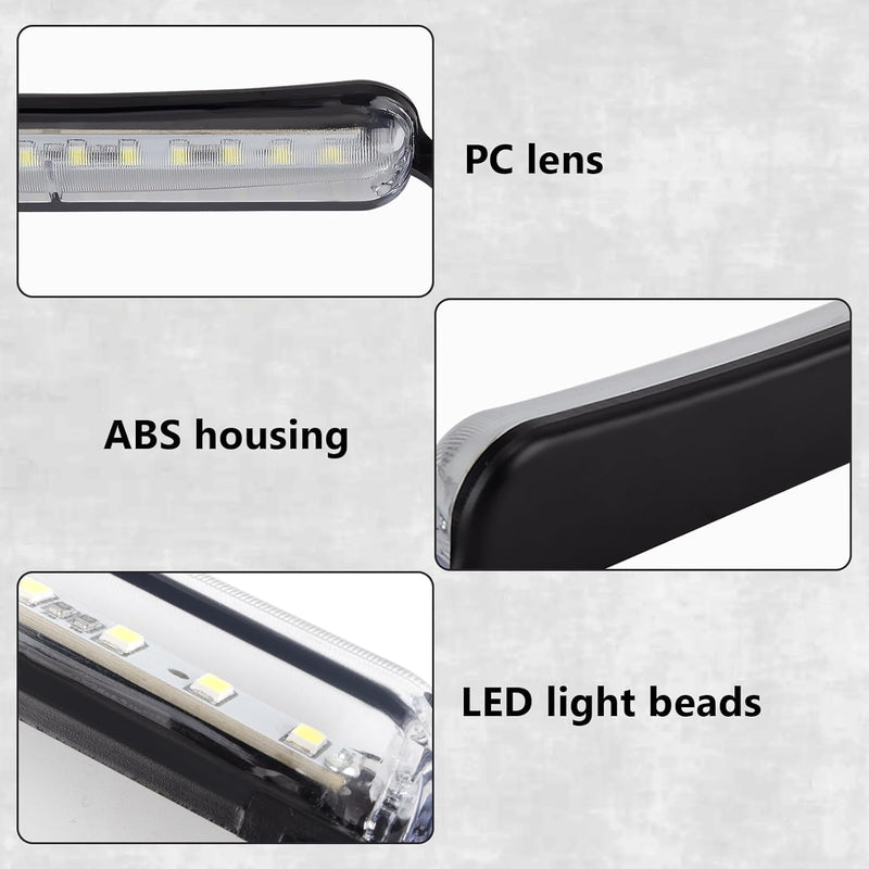 LED License Plate Light 12 V DC Universal License Plate Lights, Waterproof Tag Lamp Assembly Replacement LED Plate Light for Car Trailer UTV ATV Truck RV Boat white
