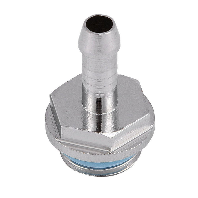 G1/4 Barb Fitting Adapter, Water Cooling Barb, Tubing Hose Barb to Pipe Fittings Connect for Computer PC Water Cooling System Replacement, 6 PCS(11mm)