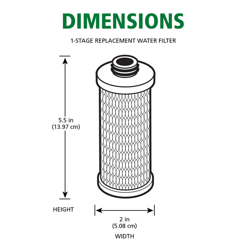 AO Smith Claryum® Filter Replacement for Use with AO-CWM or AO-FF - NSF Certified to Reduce 99% of 78 Harmful Contaminants - Replace Every 6 Months - AO-US-100-R