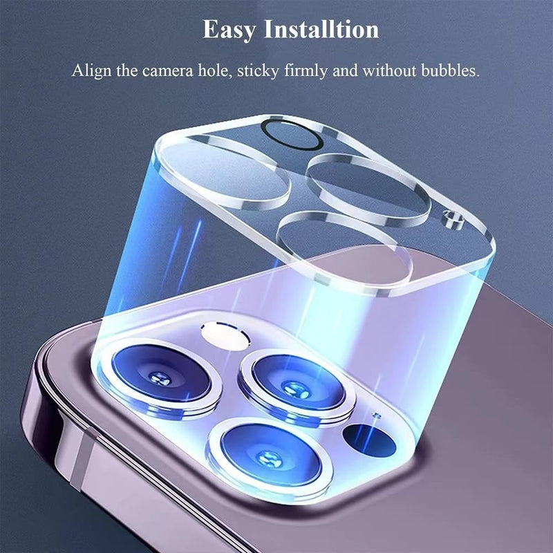 HD Clear Full Rear Back Camera Lens Protector [Tempered Glass] Compatible with iPhone 14 and 15 Series (iPhone 14)