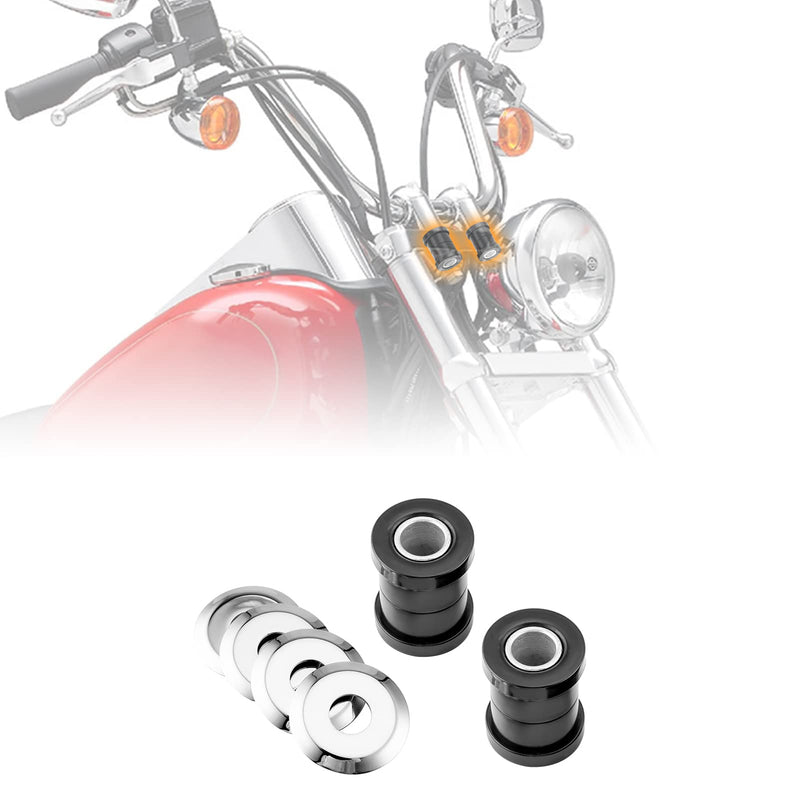 Mofun Handlebar Riser Bushing Kit Compatible with Harley Softail/Dyna/FXR & 1973-2022 Sportster XL 1973-2017