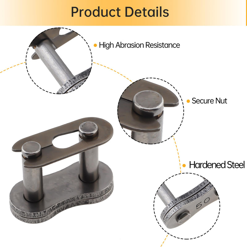 Windance Universal Roller Chain Breaker with 5Pcs #50 Master Link High Carbon Steel 420 428 520 525 528 530 Chain Pin Removal Repair Tool Motorcycle ATV Dirt Bike Scooter Bicycle Tractor