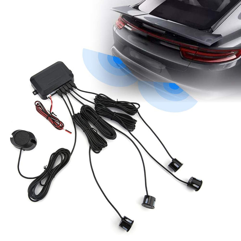 Car Parking Sensor 12V DC Reversing Kit Warning Sound Indicator Probe System