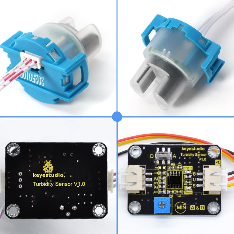 Turbidityhjduino Sensor Module KEYESTUDIO Turbidity Sensor Module V1 for Arduino,Water Quality Monito ...