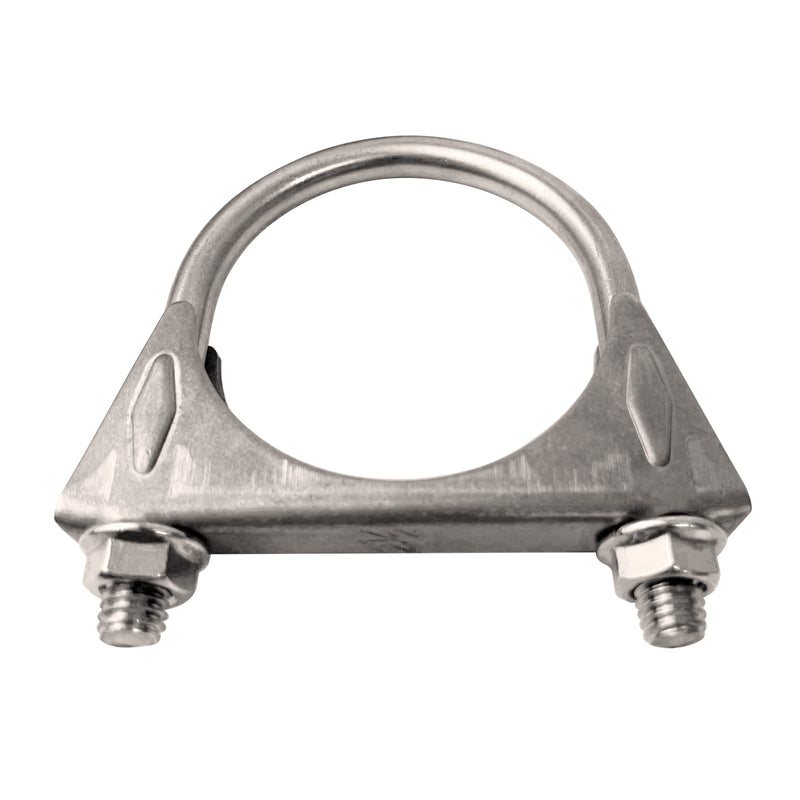 Heavy Duty 2.5 Inch Muffer Clamps Exhaust 2 1/2" Stainless Steel U Bolt Clamp on Tip Pipes Connection 2 1/2 Inch