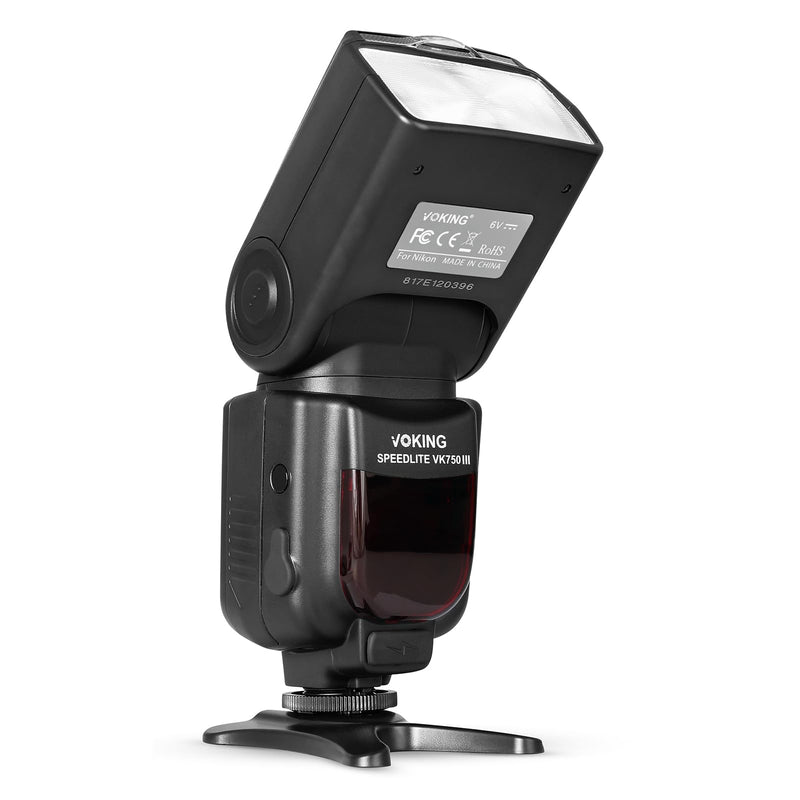 VK750II TTL Flash Speedlite with LCD Screen for Nikon F DSLR Camera | Work with D3500 D3400 D3300 D3200 D3100 D5600 D7100 D7200 D5300 D5500 D500 D850 D750 DSLR Cameras with Standard Hot Shoe