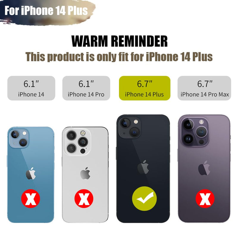 [Upgraded Battery Case for iPhone 14 Plus, 5000mAh Rechargeable Extended Battery Charging/Charger Case, Add 100% Extra Juice (6.7 Inches) Black