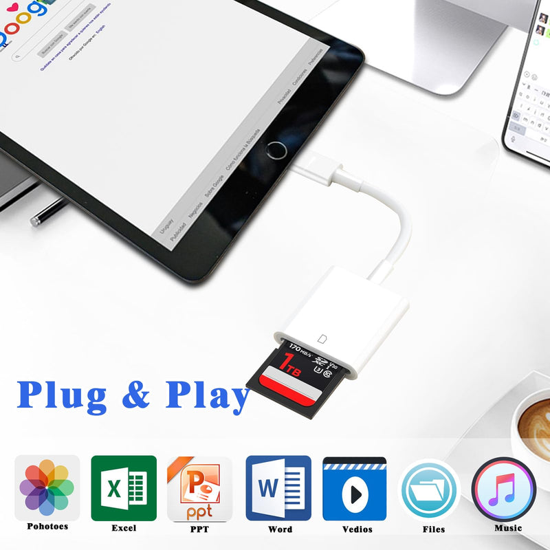 USB C SD Card Reader, USB 3.0 High Speed to SD Card Adapter for iPhone 15 Pro Max, Type C Camera Adapter Trail Viewer for iPhone 15/ iPad MacBook/Air iMac/Samsung Galaxy Android