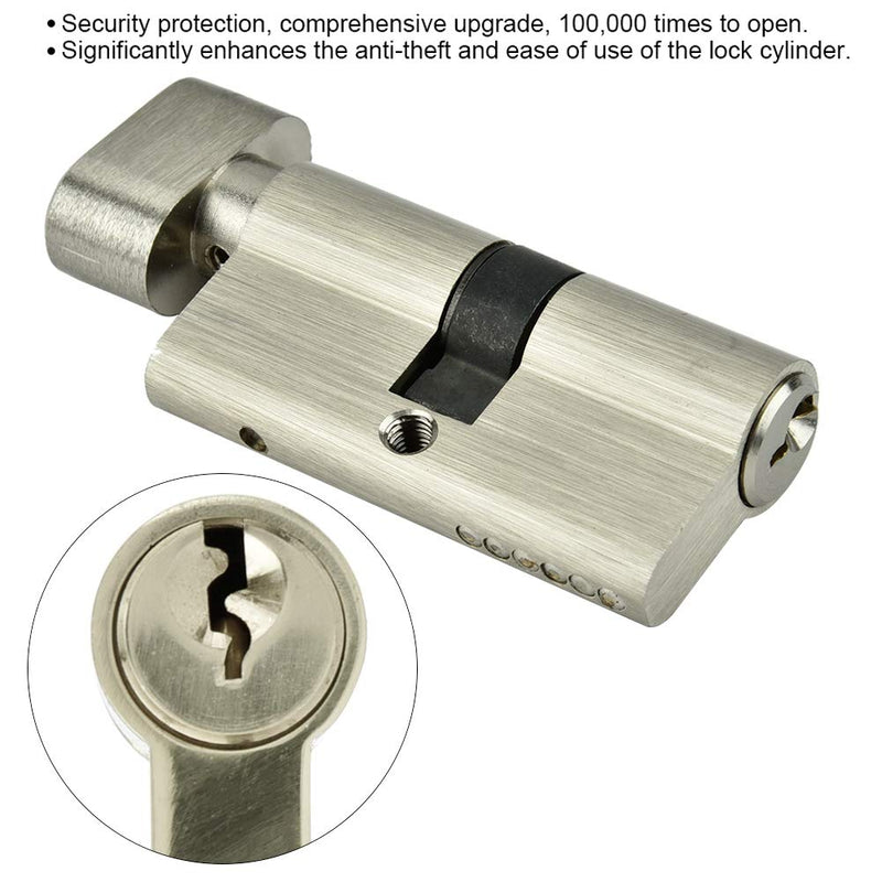 Copper Single Open Lock Cylinder with Keys 60mm/70mm Sturdy & Durable Anti-Theft Solution Ideal for Wooden and Aluminum Doors