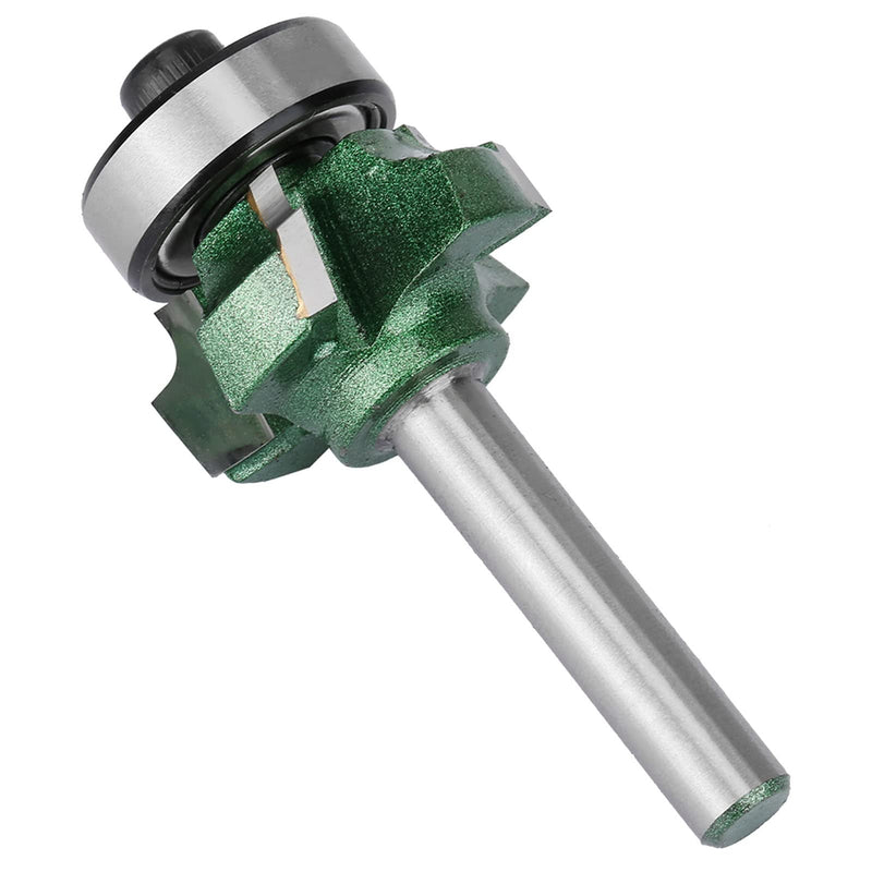 Banding Cutter,Trimmer Wood,R1 Bit Slotting Router Cutter,Banding Trimmer Routers Bevel Top Trim Router Woodworking Milling Cutter 4 Teeth Trimming Cutter Trimmer Router Bit(1/4 * R3) 1/4 * R3