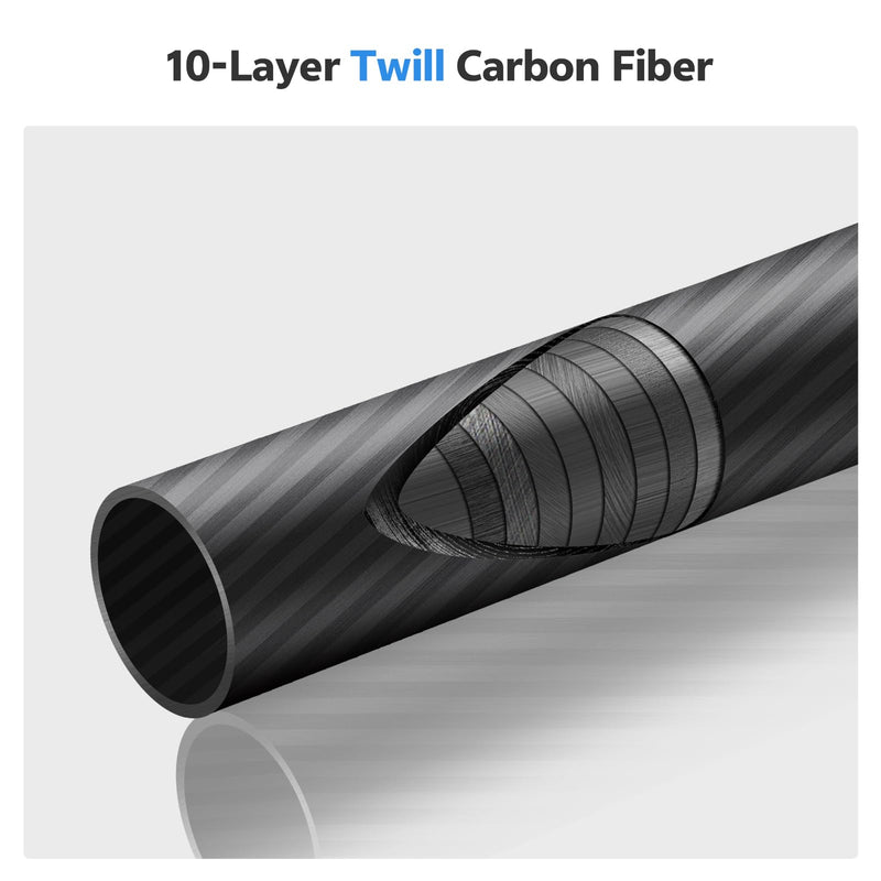 TONYBOO 61" Carbon Fiber Camera Monopod,28mm 6-Section Height,Portable Lightweight,Max Load 16 lbs,Travel Monopod for DSLR Mirrorless Cameras Camcorders Compatible with Canon Nikon Sony