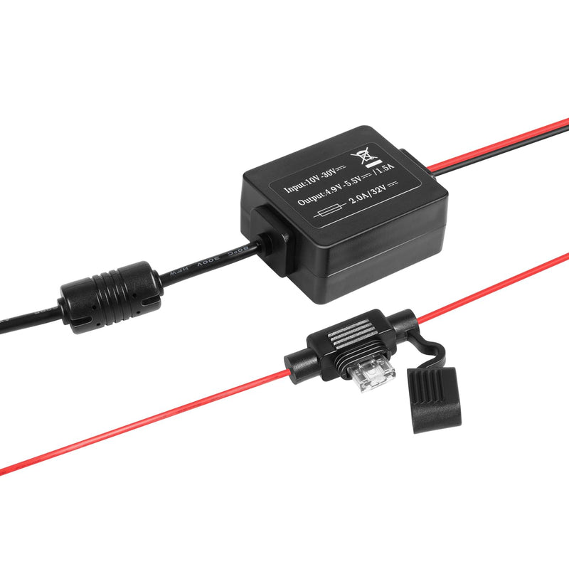 Motorcycle GPS Power Cable Compatible with Garmin Zumo 340, 345, 350LM, 390LM, 395LM & 396 LMT-S, Hardwire Power Cord Harness Replacement for Garmin 010-11843-01