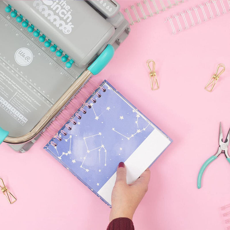 Craftelier - Set of 2 Double Ring Spiral Binders for Albums, Notebooks, Diaries or Calendars | Ideal for Scrapbooking and Other Crafting Projects | Ø 1.90 cm (0.75") - Gold Colour