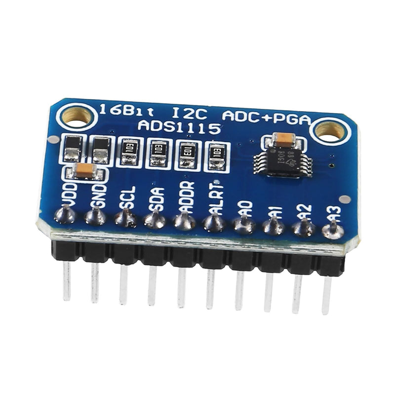 3pcs ADS1115 16 Bit 16 Byte 4 Channel I2C IIC Analog-to-Digital ADC PGA Converter with Programmable Gain Amplifier High Precision ADC Converter Development Board for Raspberry Pi Pre-Soldered