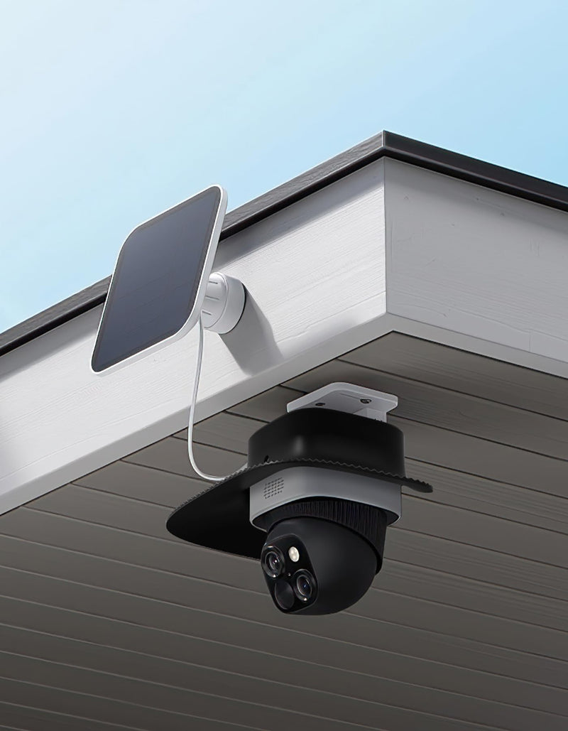 Rain Shade Cover for Eufy SoloCam S340 | Shields camera from rain, snow & sunlight, durable plastic, easy installation, black