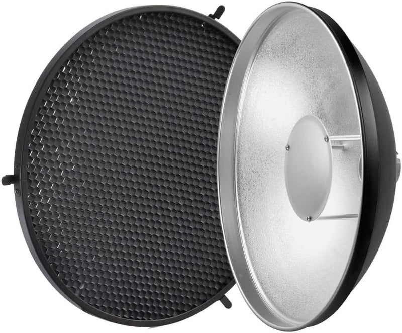 Godox AD-S3 Beauty Dish Reflector with Honeycomb Cover for AD200Pro II AD200Pro AD200 Pocket Flash AD180 AD360 AD360II Flash Speedlite