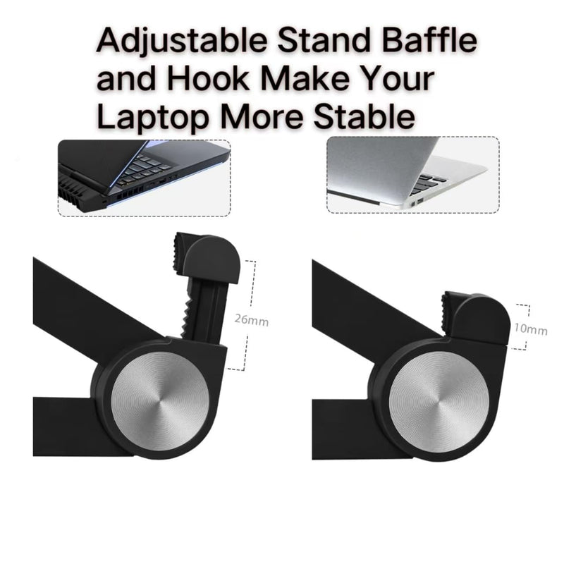 Portable Laptop Stand for Dell Alienware m18 m17 m16 m15 x17 x16 x15 x14 Area-51m 16 Aurora 14 15 16 17 18 inch Gaming Laptop for Desk,Made of Reinforced Nylon, 304 Stainless Steel and Silicone