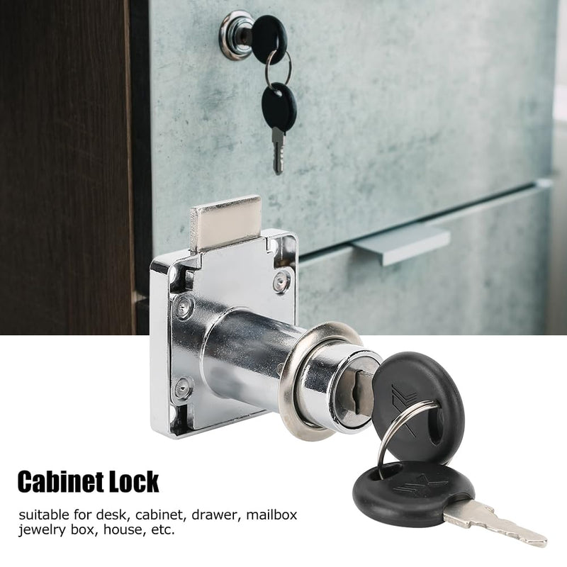 Lock Body,3-Pack Cylinder Cam Drawer Lock Desk Wardrobe Cabinet Locker Furniture Hardware Lock with 3 Keys